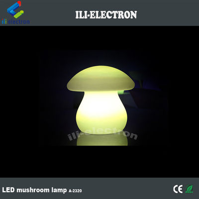 lampe de table lumineuse en plastique PE en forme de champignon