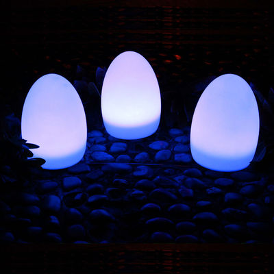 Chargement USB Lumières LED en forme d'oeuf en plastique sans fil avec batterie au lithium rechargeable