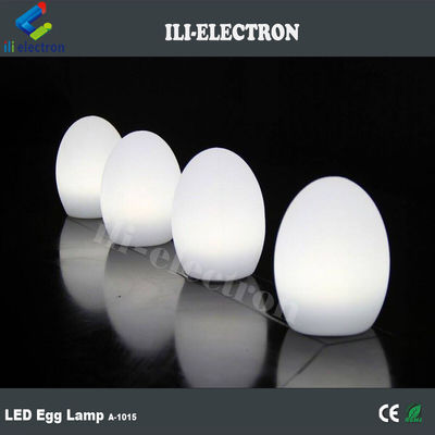Chargement USB Lumières LED en forme d'oeuf en plastique sans fil avec batterie au lithium rechargeable