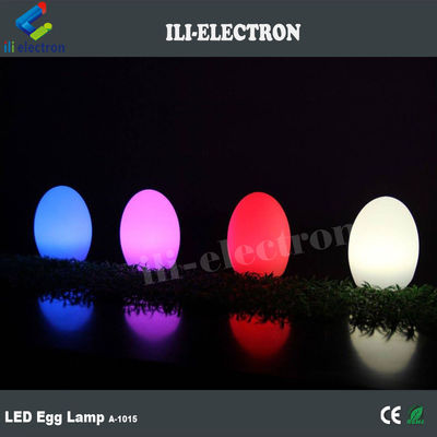 Chargement USB Lumières LED en forme d'oeuf en plastique sans fil avec batterie au lithium rechargeable