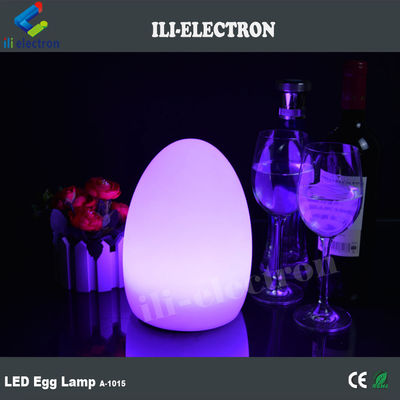 Chargement USB Lumières LED en forme d'oeuf en plastique sans fil avec batterie au lithium rechargeable