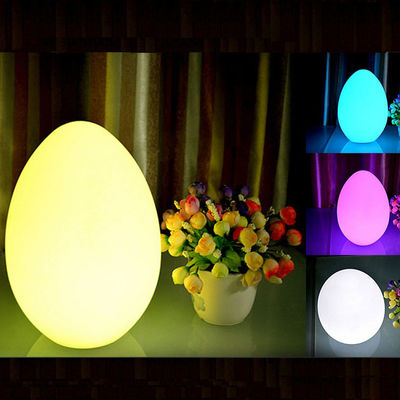 Lampe de table décorative en forme d' œuf, lampe de nuit à œuf avec télécommande