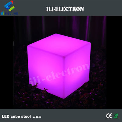 Cube d'éclairage LED en plastique à commande à distance