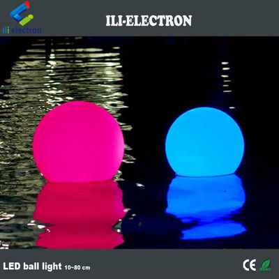 Ballon lumineux à LED éclairé PE,ballon d'éclairage de piscine à LED étanche