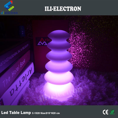 16 couleurs changeantes lampes de table à LED en plastique