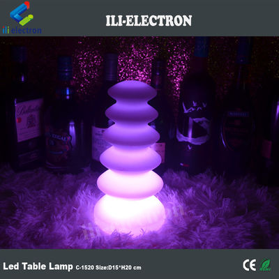 16 couleurs changeantes lampes de table à LED en plastique