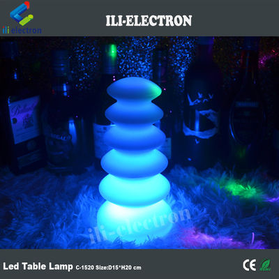 16 couleurs changeantes lampes de table à LED en plastique