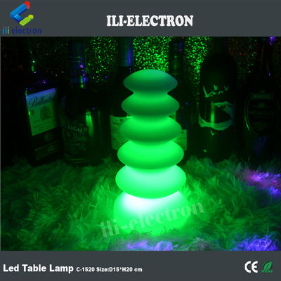 16 couleurs changeantes lampes de table à LED en plastique