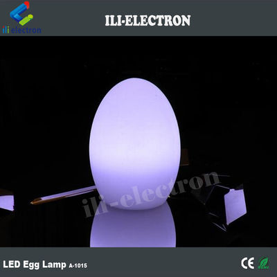 Lampe à œufs à LED en plastique éclairée de couleur changeante
