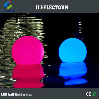 Boule LED éclairée en plastique étanche à l'extérieur 20,25,30,35,40,50, 60 cm