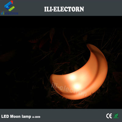 lampe de table à LED en forme de lune illuminée