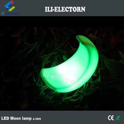 lampe de table à LED en forme de lune illuminée