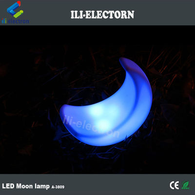 lampe de table à LED en forme de lune illuminée