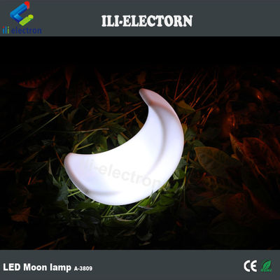 lampe de table à LED en forme de lune illuminée