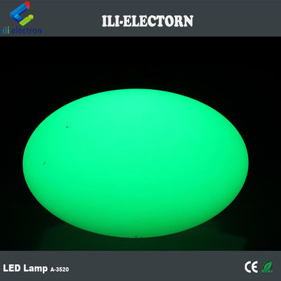 Des meubles en plastique rechargeable LED ovale décoratif