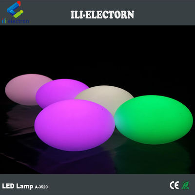 Des meubles en plastique rechargeable LED ovale décoratif