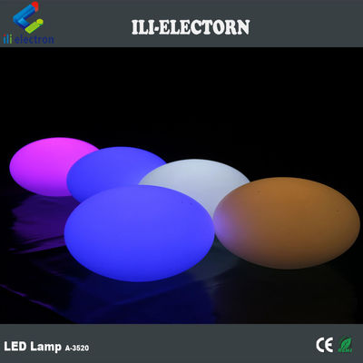 Des meubles en plastique rechargeable LED ovale décoratif
