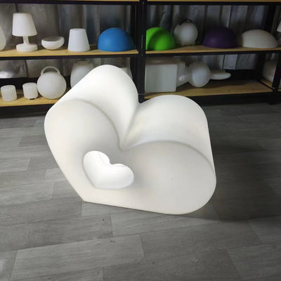 Créatif couleur LED Glowing cœur tabourets chaise de cœur pour l'événement