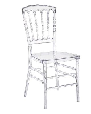 Chaise de banquet en acrylique nordique - Chaise de cristal en plastique transparent pour mariage - Chaise de salle à manger en acrylique