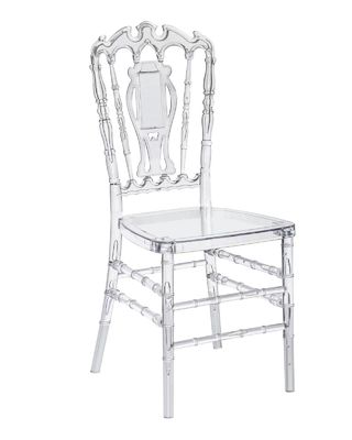 Chaise de banquet en acrylique nordique - Chaise de cristal en plastique transparent pour mariage - Chaise de salle à manger en acrylique