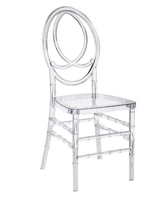 Chaise de banquet en acrylique nordique - Chaise de cristal en plastique transparent pour mariage - Chaise de salle à manger en acrylique