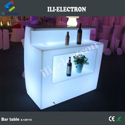 Un design de comptoir en plastique multicolore illuminé pour une maison moderne mini bar à vendre