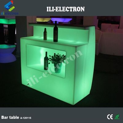Un design de comptoir en plastique multicolore illuminé pour une maison moderne mini bar à vendre