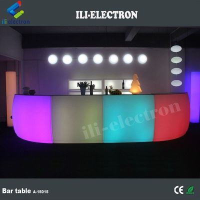 Un design de comptoir en plastique multicolore illuminé pour une maison moderne mini bar à vendre