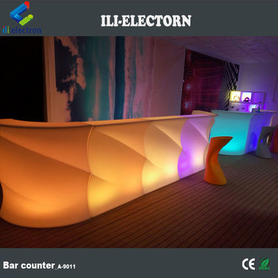 Nouveau ensemble de barres en plastique PE multicolore commercial portable à LED