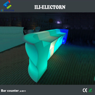 Nouveau ensemble de barres en plastique PE multicolore commercial portable à LED