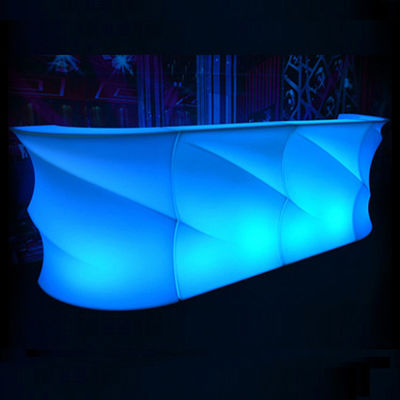 Table à barres à LED en forme d'onde / comptoir à barres LED / comptoir à barres LED à vendre en haut