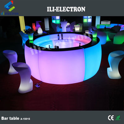 Commercial lumineux LED Bar Compteur PE Matériau plastique 16 couleurs changeantes