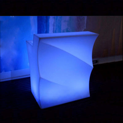 Table à bar en plastique rechargeable à LED portable