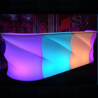 Forme d' onde Compteur de barre LED lumineux, Table de bar extérieure éclairée étanche