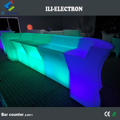 Forme d' onde Compteur de barre LED lumineux, Table de bar extérieure éclairée étanche