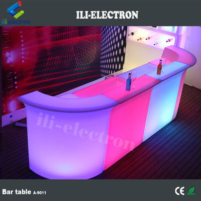 table de cocktail lumineuse / comptoir de bar à cocktail mobile lumineux / bar à cocktail portable à LED