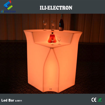 table de cocktail lumineuse / comptoir de bar à cocktail mobile lumineux / bar à cocktail portable à LED