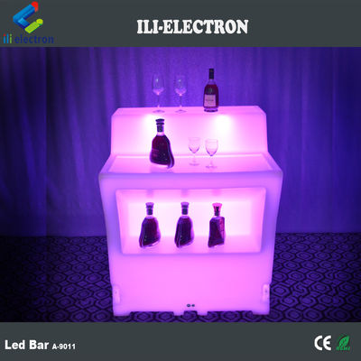 table de cocktail lumineuse / comptoir de bar à cocktail mobile lumineux / bar à cocktail portable à LED