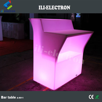 Le comptoir de bar à LED moderne éclairé par le salon / restaurant en plastique LED