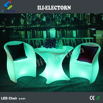 Ensemble de meubles de jardin à lumière LED