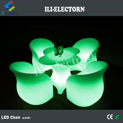 Ensemble de meubles de jardin à lumière LED