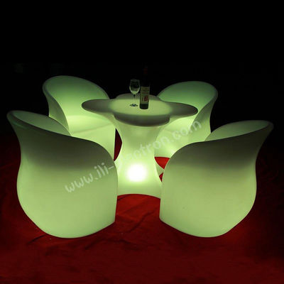 Ensemble de table à vin à fleurs à LED