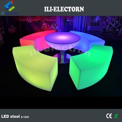 chaise électronique de table de poker table lumineuse ensemble de meubles LED