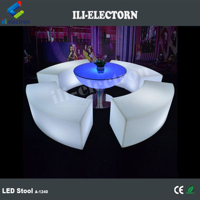 chaise électronique de table de poker table lumineuse ensemble de meubles LED