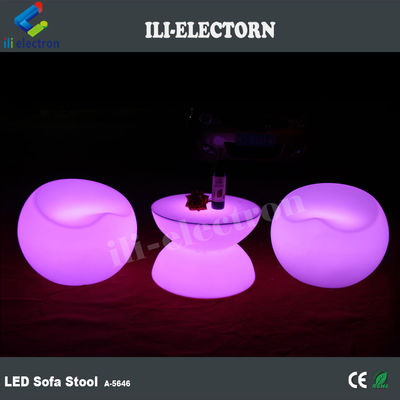 Bar de jardin LED en plastique éclairant meubles tables de tabouret étanche