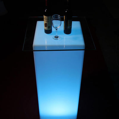 Tables de meubles modernes à lumière LED RVB avec batterie au lithium rechargeable