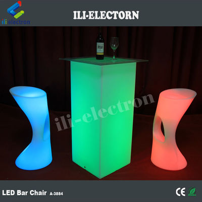 Tables de meubles modernes à lumière LED RVB avec batterie au lithium rechargeable