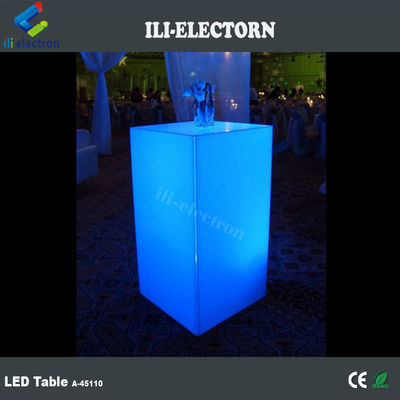 Tables de meubles modernes à lumière LED RVB avec batterie au lithium rechargeable