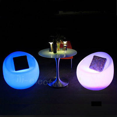 Salle de séjour chaises arrière repos canapé canapé LED tabouret en plastique