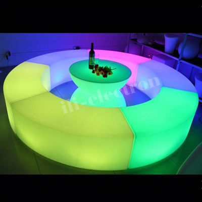 Meubles à lumière LED à changement de couleur, fauteuil de salon LED rechargeable OEM